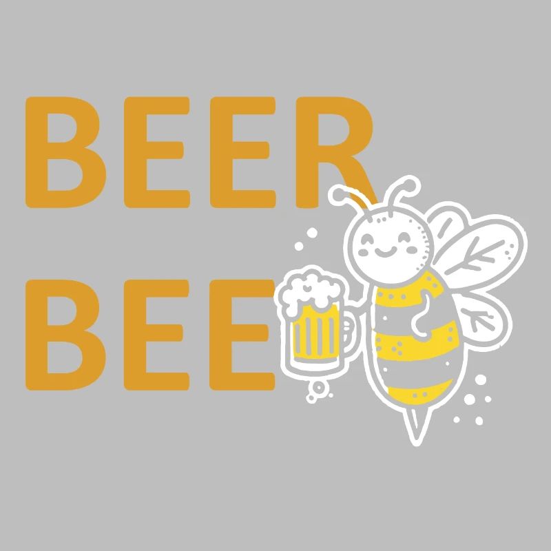 Beerbee Beer Bee PartySpruc Beer Drinker Gift