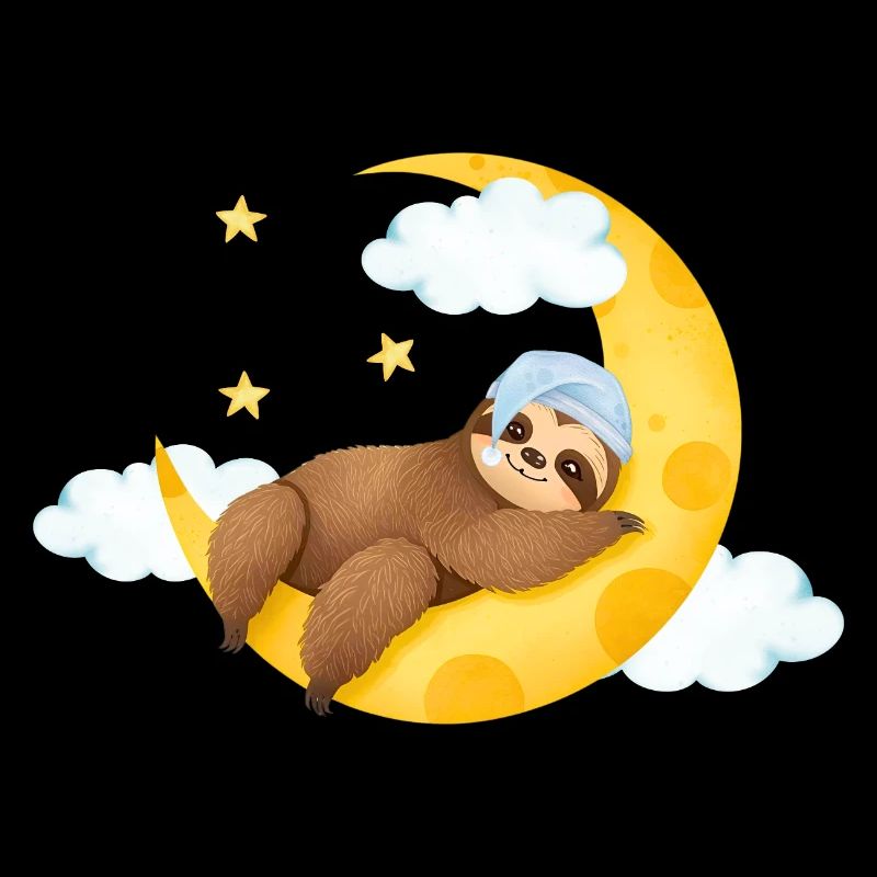 Faultier auf dem Mond