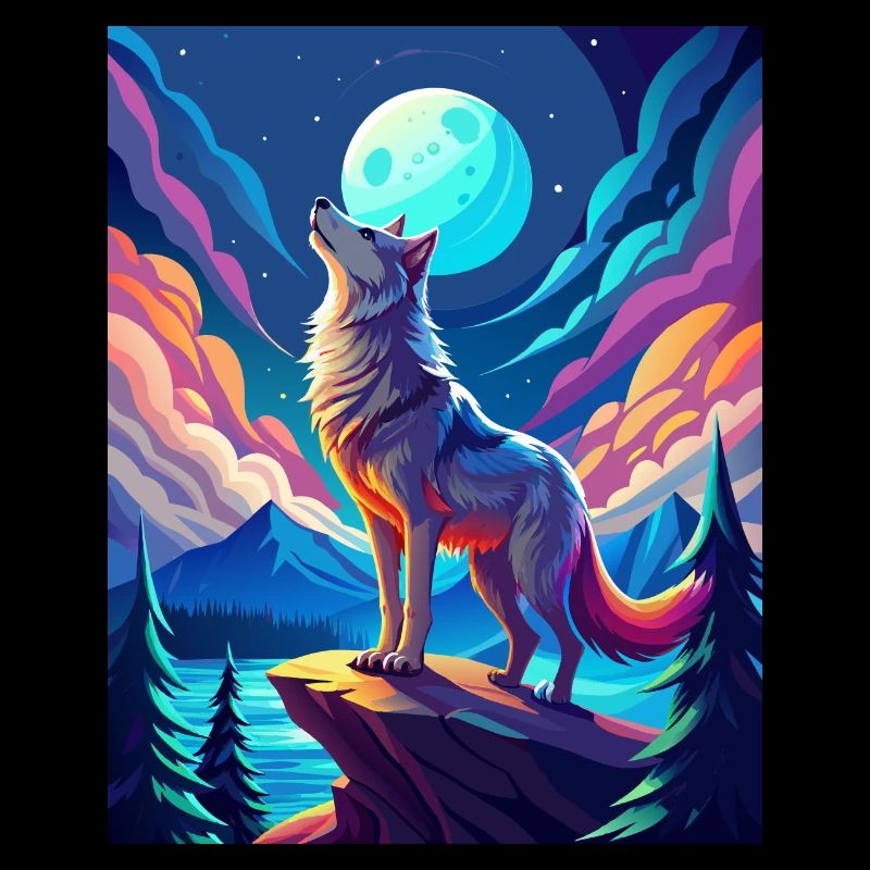 heulender Wolf
