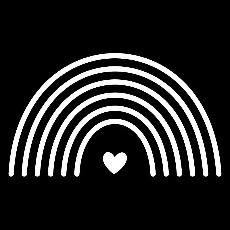 Regenbogen Herz Symbol