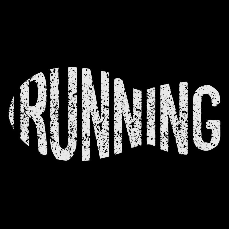 Rugged Run Distressed Wordmark Sneaker FootPrint