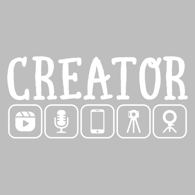 Content Creator Vlogger Online Streamer Influencer