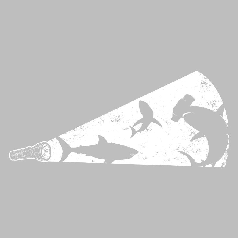 Mégaphone silhouette de requin