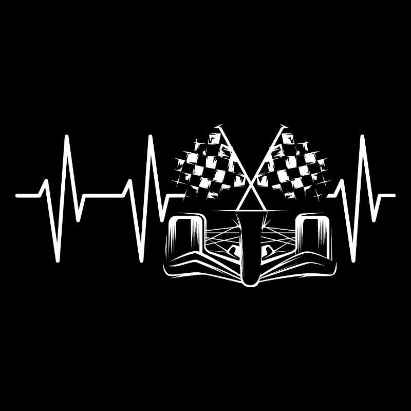 Formule Racing Car Racing Heartbeat Symvol Pulse