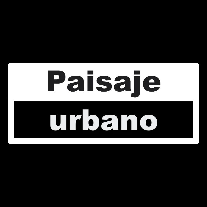Cityscape Typography Spanish