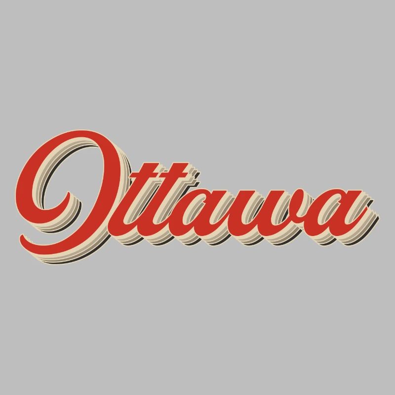Lettrage Calgary Canada – Typographie rétro