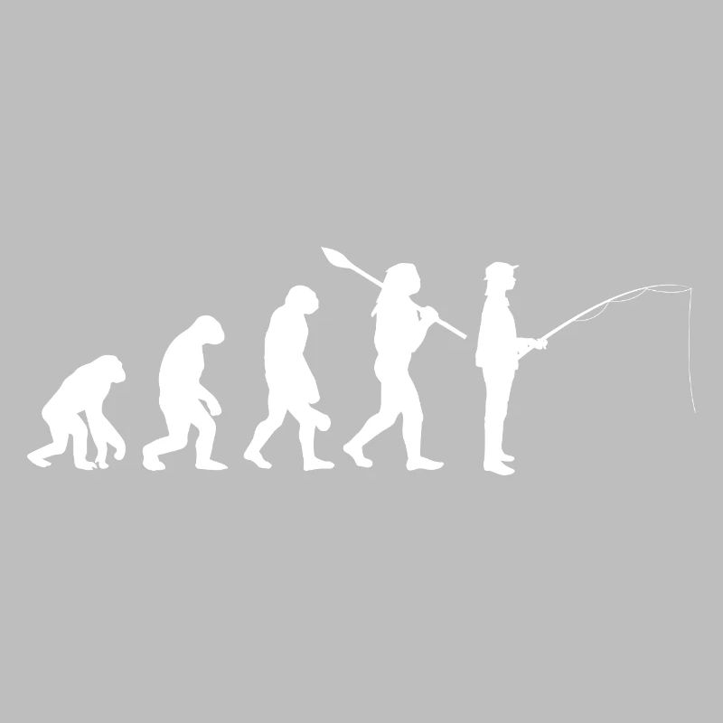 Évolution de la silhouette de pêche humaine