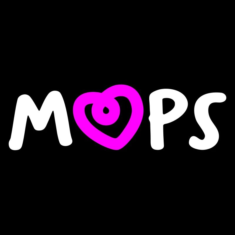 Mops Herz Hunde Fan tierlieb Gassi Rasse Bello