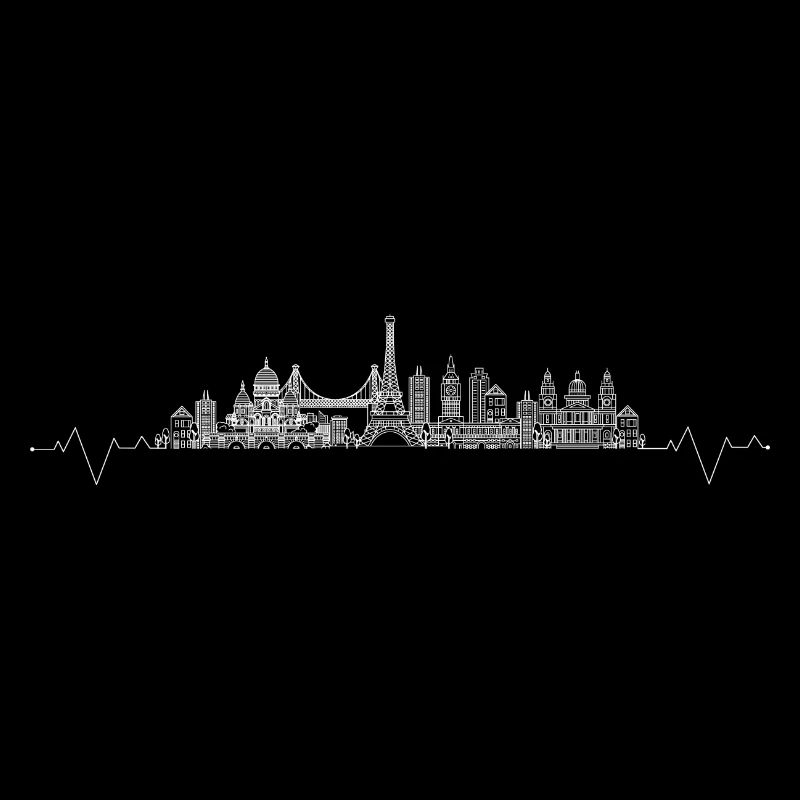 Urbane Skyline Herzschlag