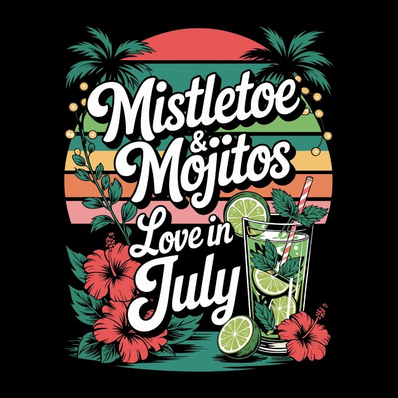 Mistletoe and mojitos Christmas in July