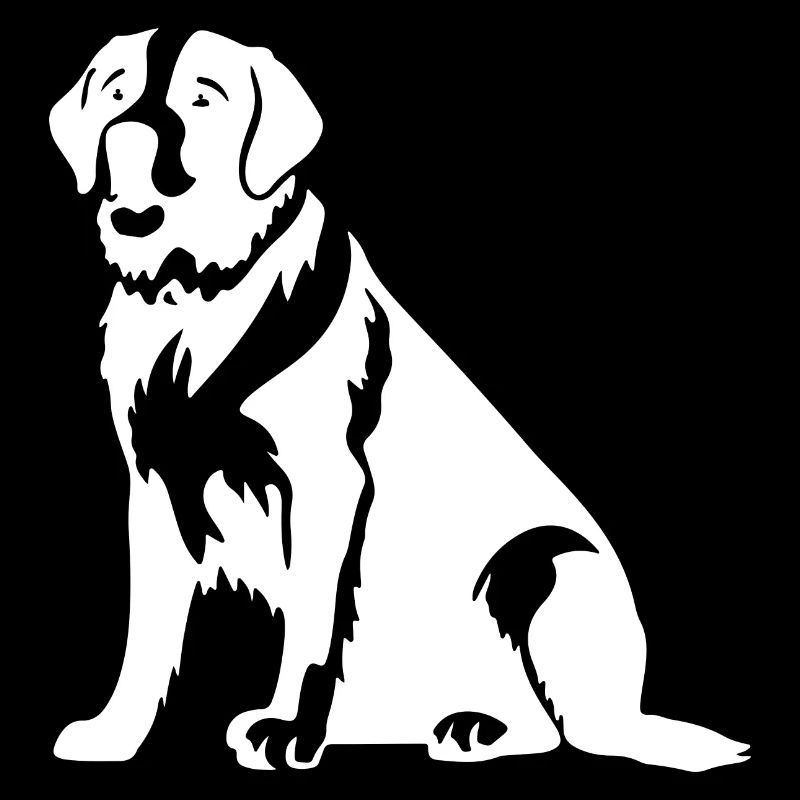 Saint Bernard Hund Silhouette