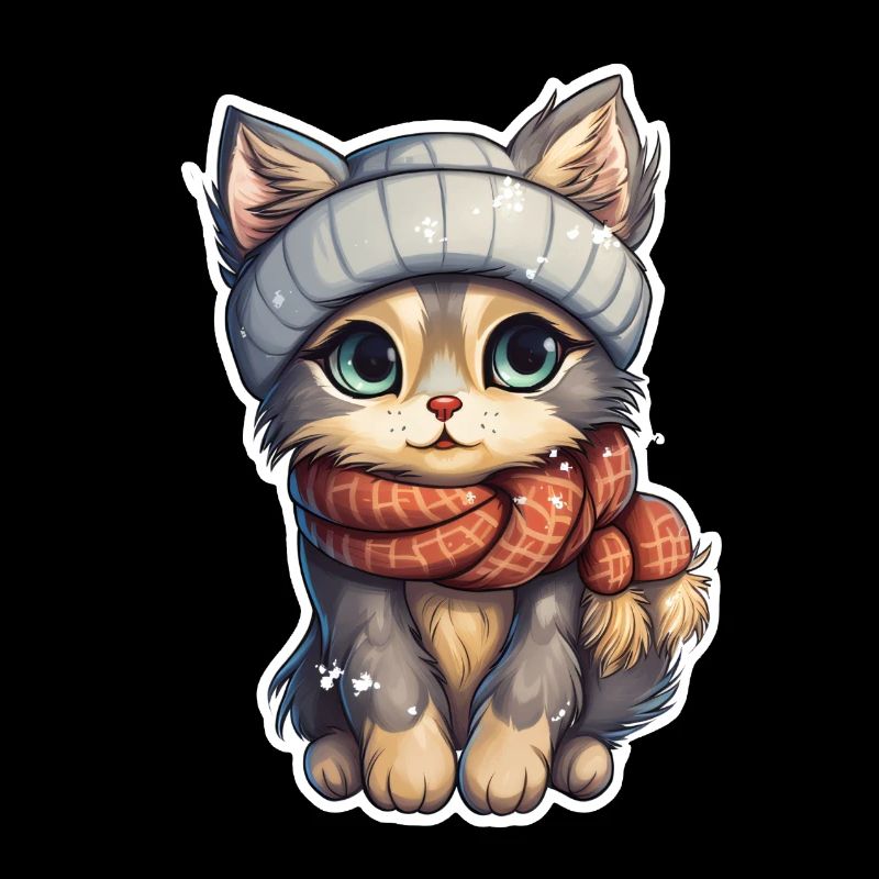 Katze im Winter