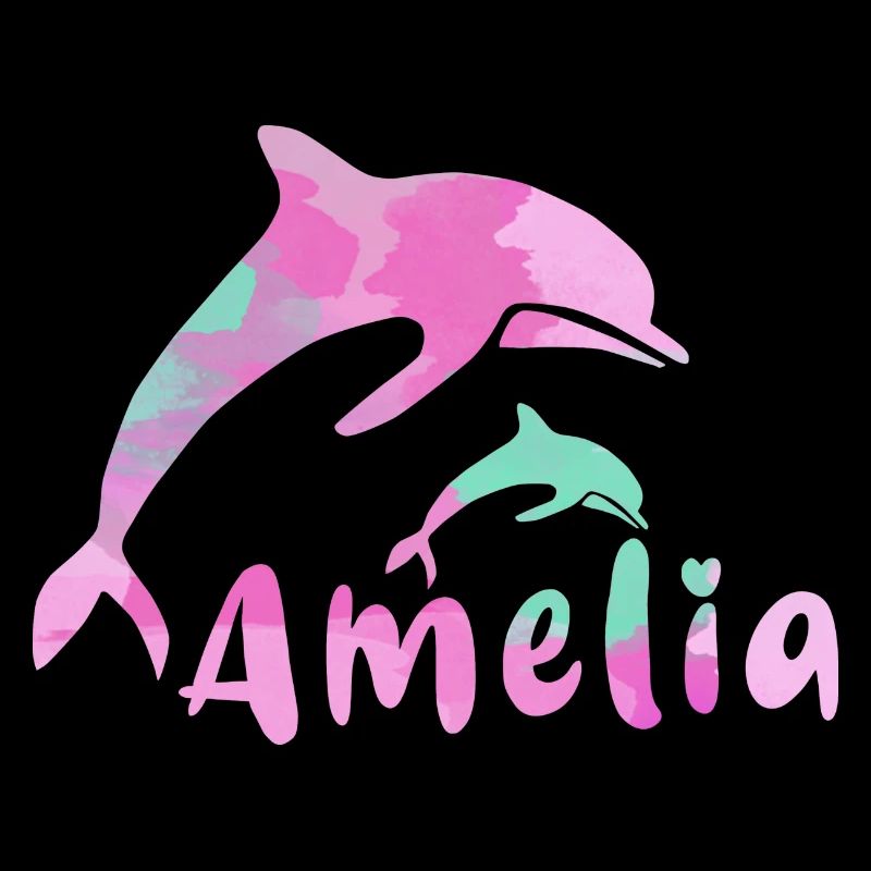 amelia ,define, bunt,name, malerei,pink