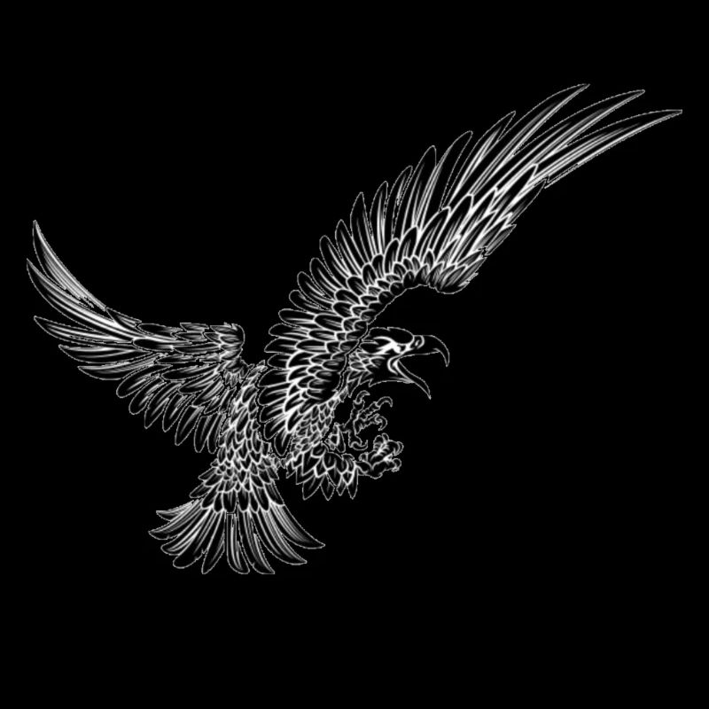 eagle eagle graphic art in flight