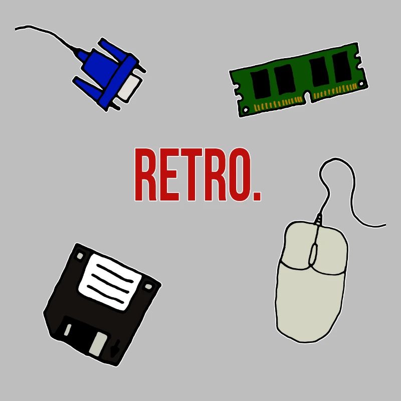 Retro Computer Lettering Statement Gift 90s