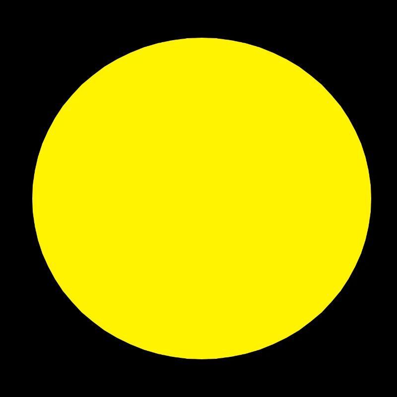 Cercle forme jaune simple idée cadeau citron