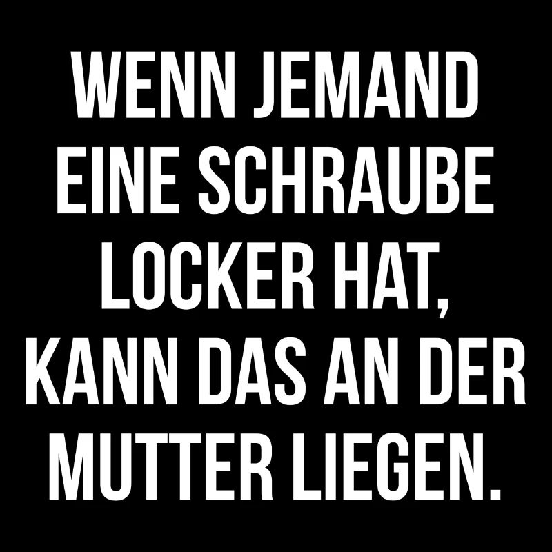 Schraube locker kann an der Mutter liegen