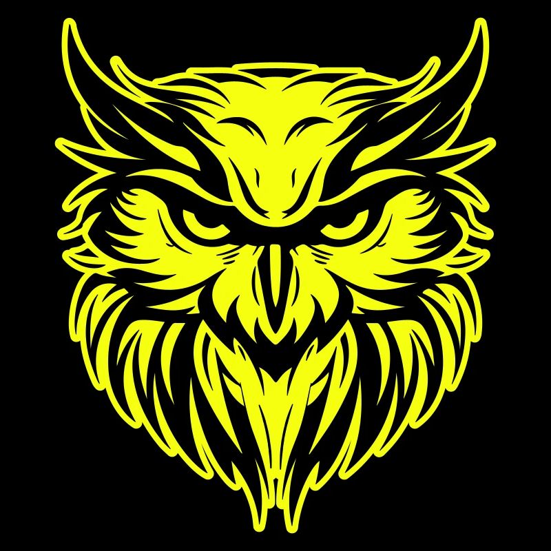 Eule Kopf Porträt Symbol