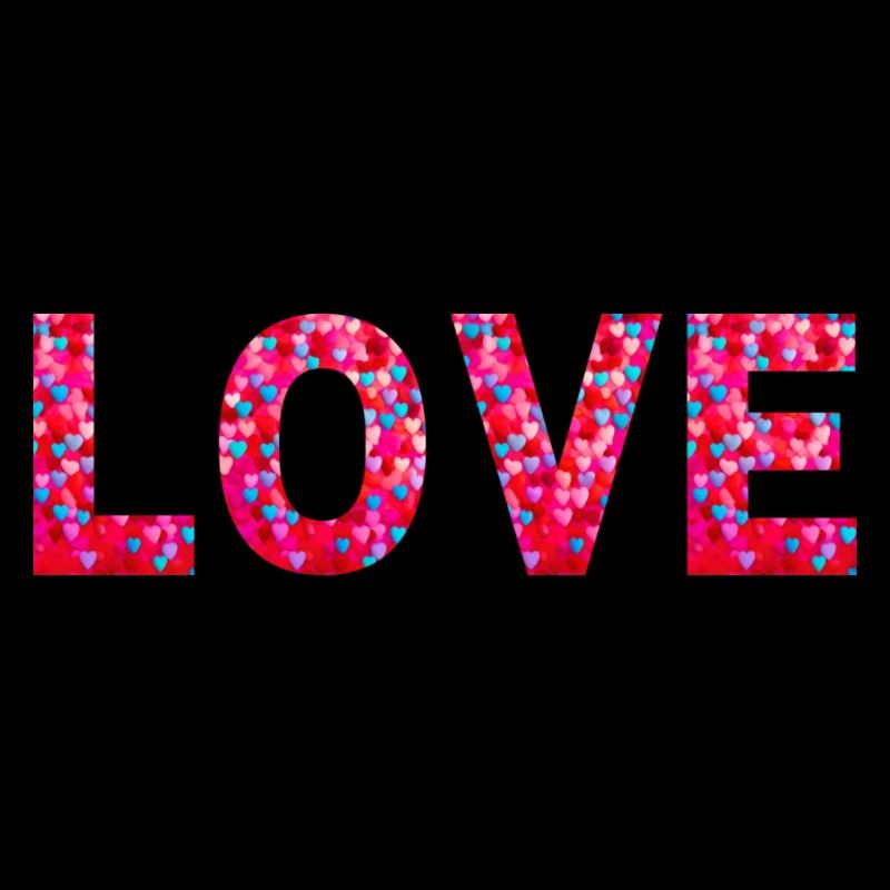 Herzliche Typografie Love Liebe