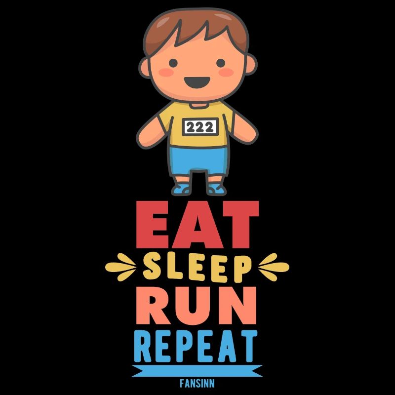 Eat Sleep Run Repeat Jogging Spruch
