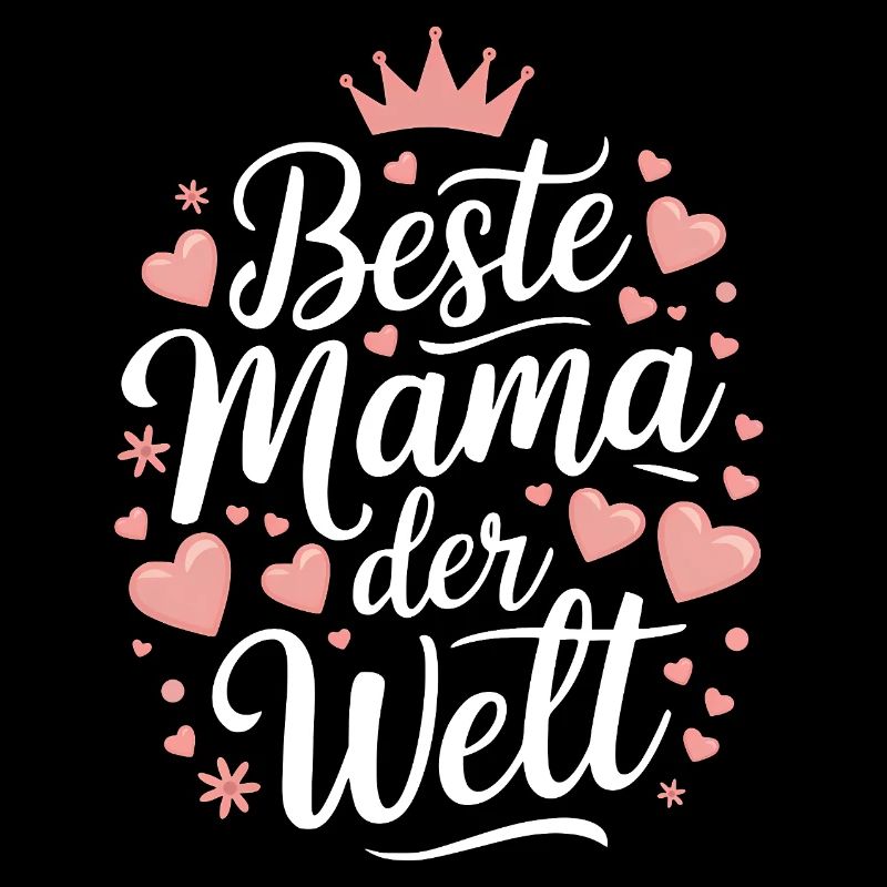 Beste Mama der Welt Herz Krone