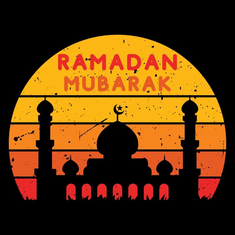 Ramadan Mubarak Sunset Colors