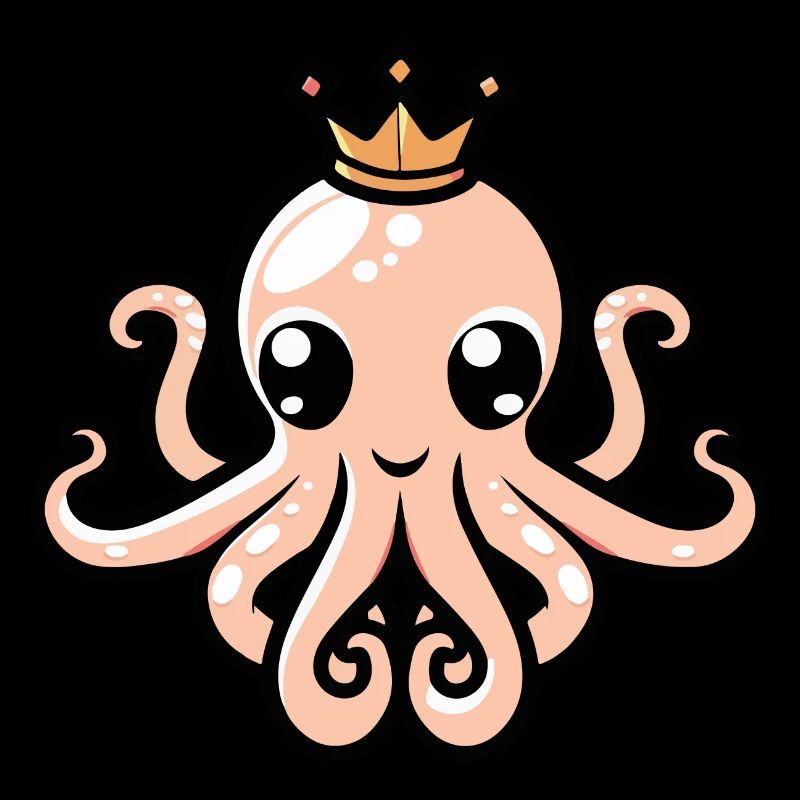 Couronne de bande dessinée Octopus