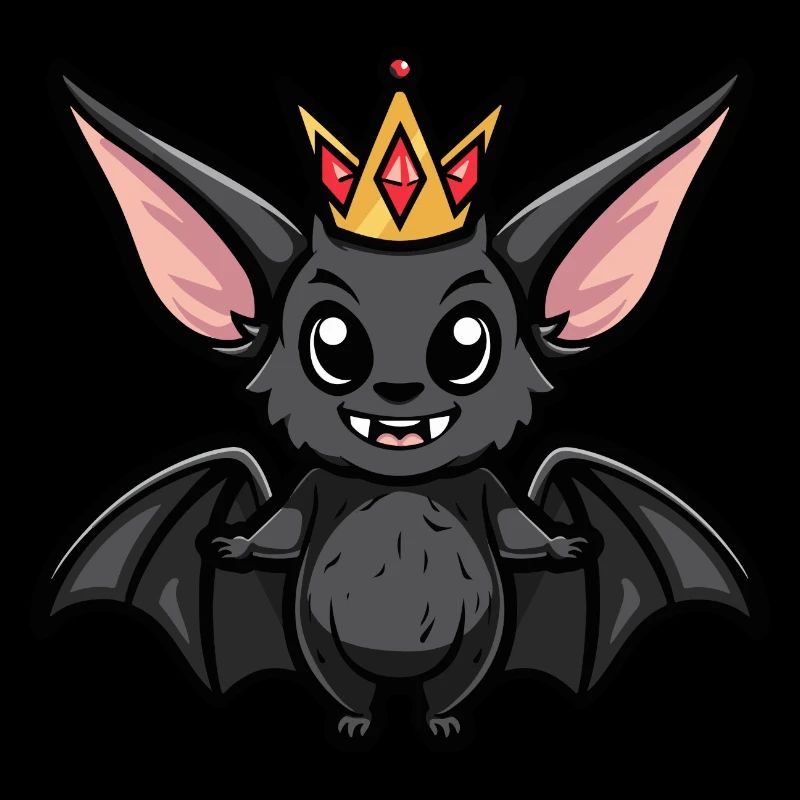 Fledermaus Comic Krone