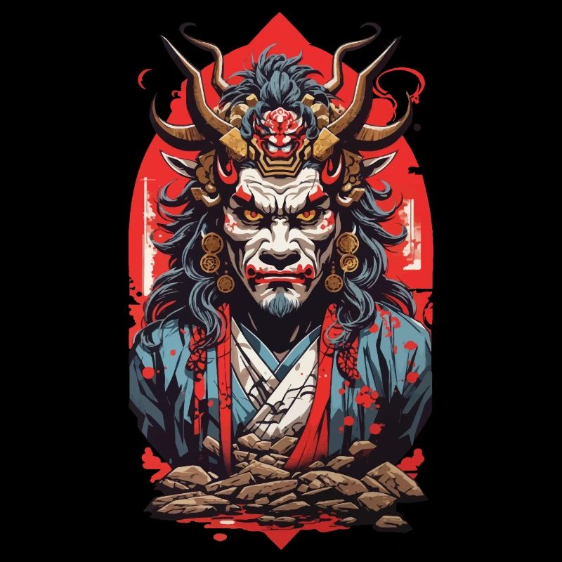 Yokai Ukiyo-e Retro Anime Kunststil