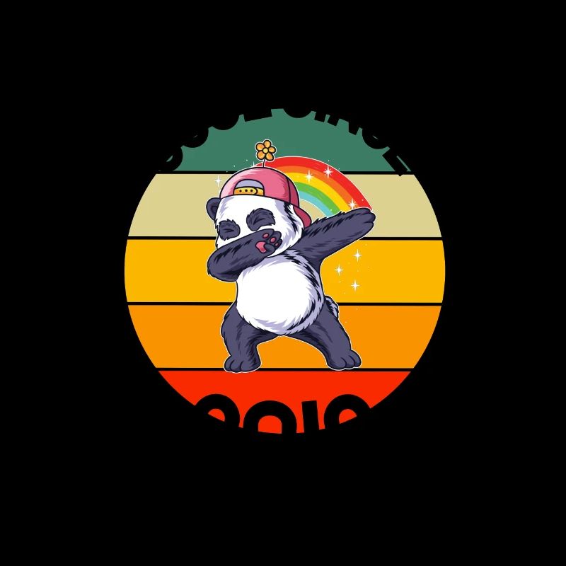 Cool Seit 2012 Retro Dabbing Panda 10. Geburtstag