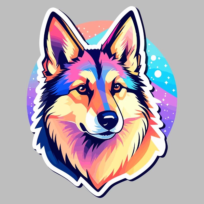 German Shepherd Illustration