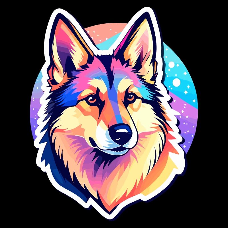 German Shepherd Illustration