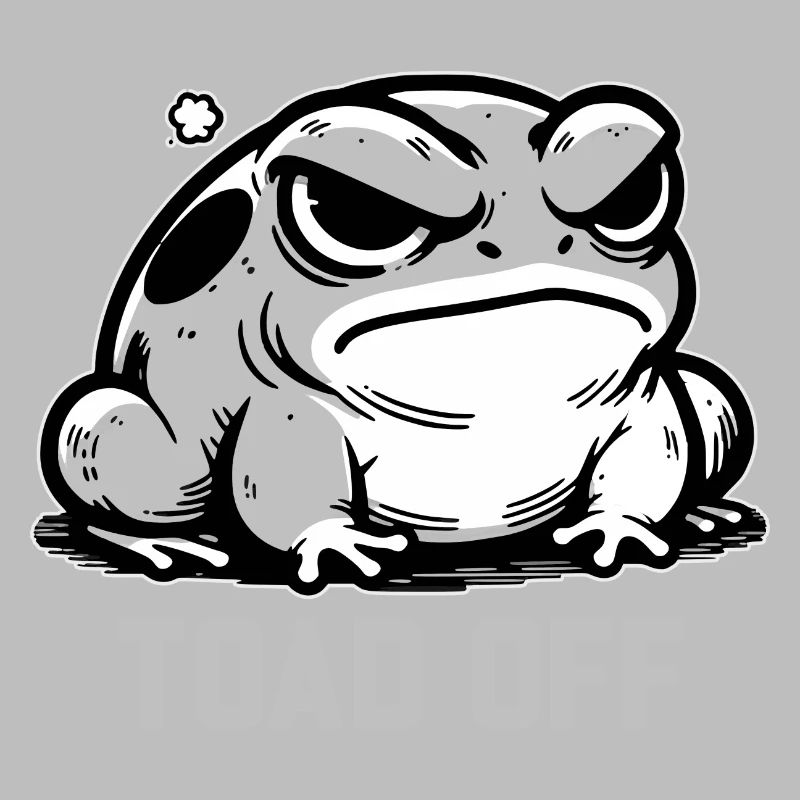 Vintage Frog Toad Meme Grumpy Frog Don't Toad Me