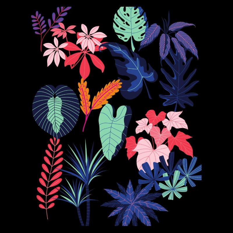 Feuilles colorées