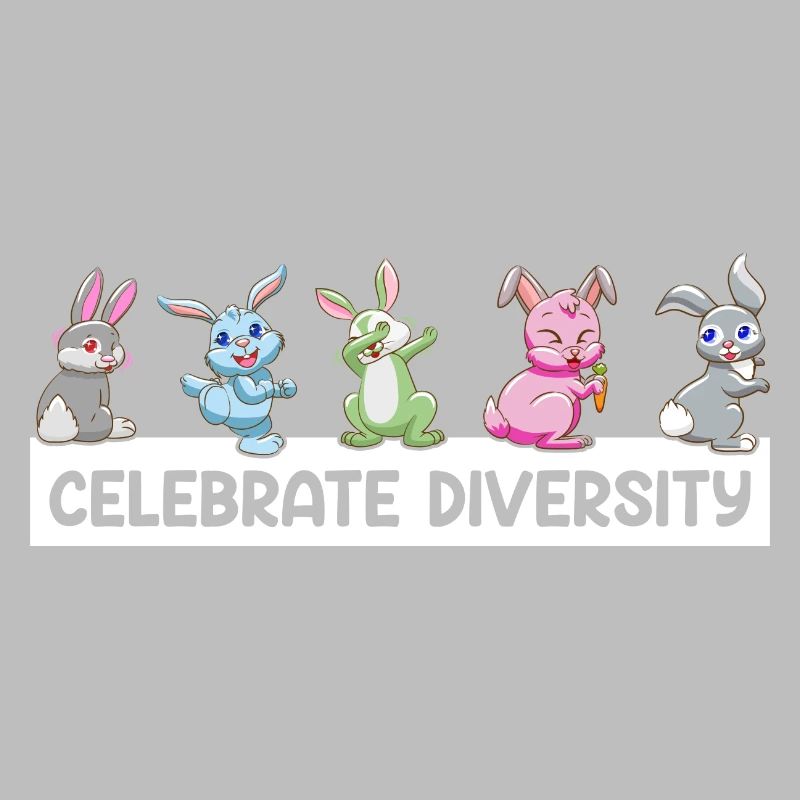 Feiern Sie Diversity Rabbit Pet Lover Ostern