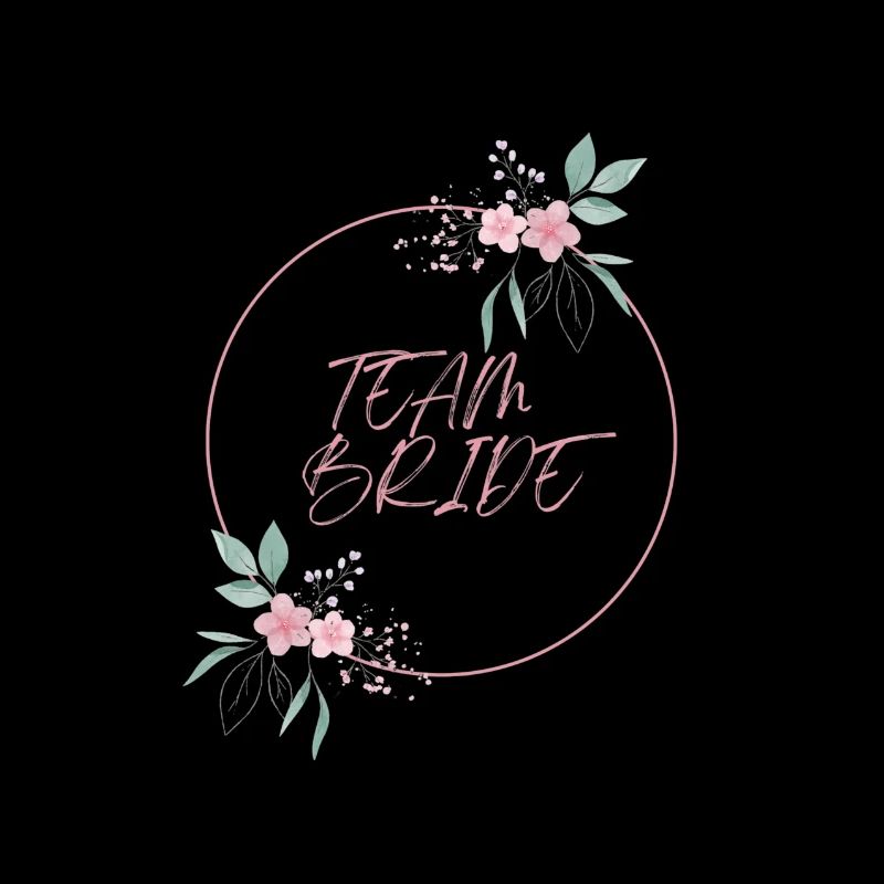 Équipe de la mariée cercle rose fleurs uni