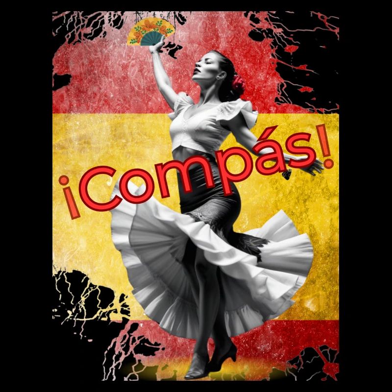 Flamenco-Tänzer Compas! Abanico