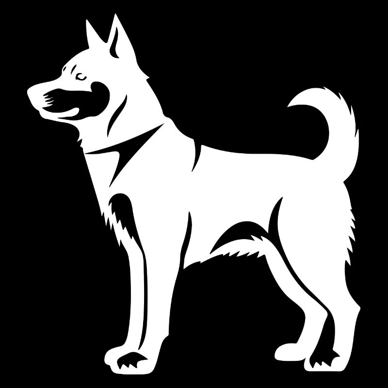 Husky Dog Silhouette