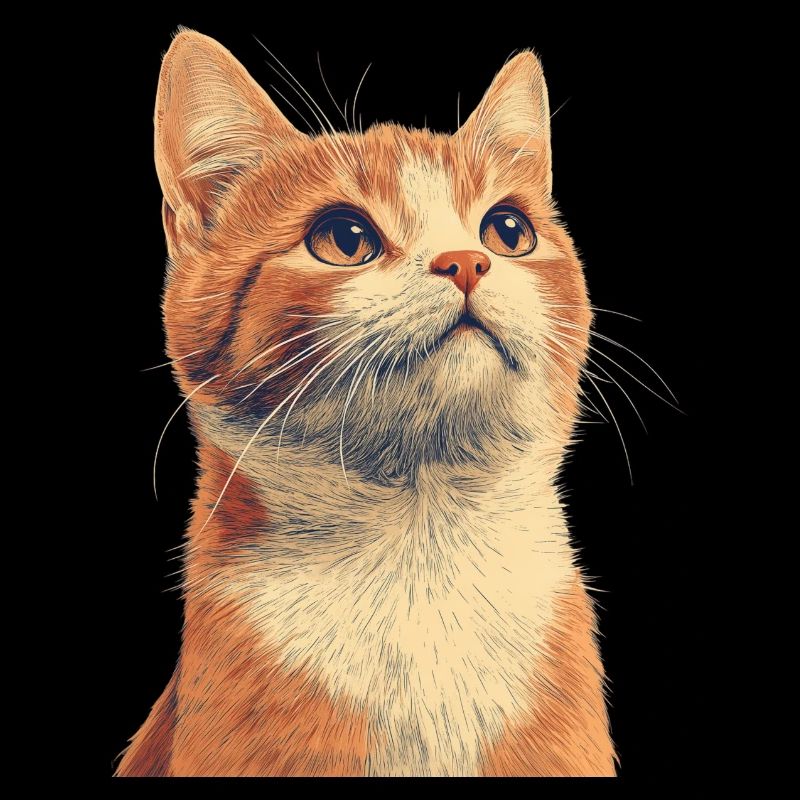 Chat roux mignon