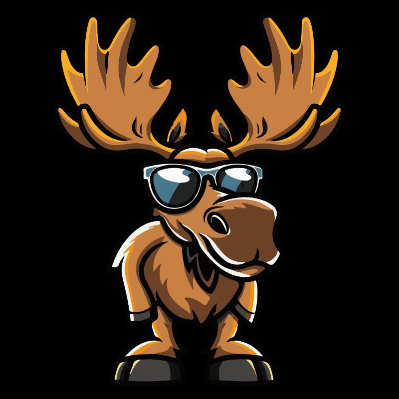 Elch Comic Cool