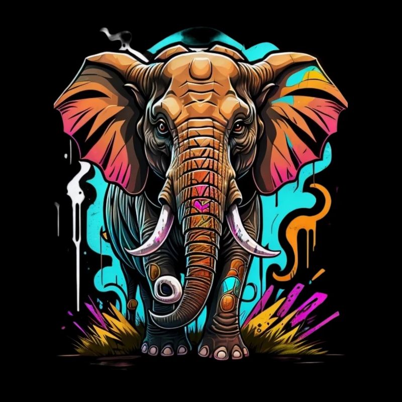 Graffiti éléphant
