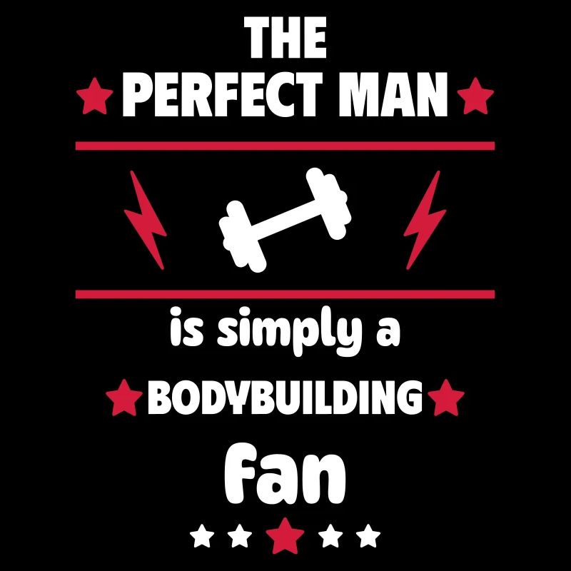 Der perfekte Mann liebt Bodybuilding