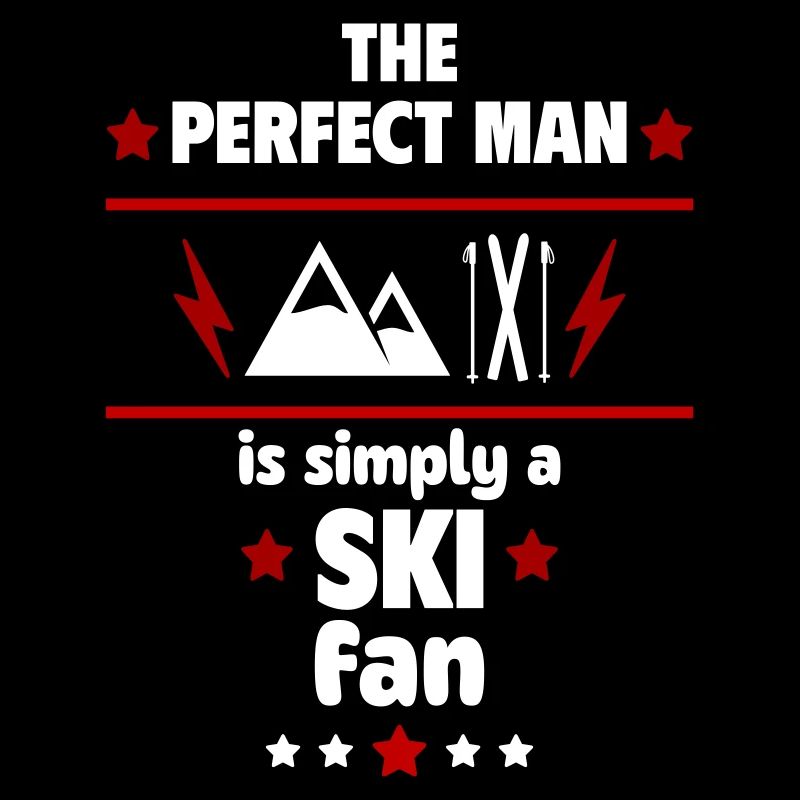 Der perfekte Mann ist einfach ein Ski-Fan