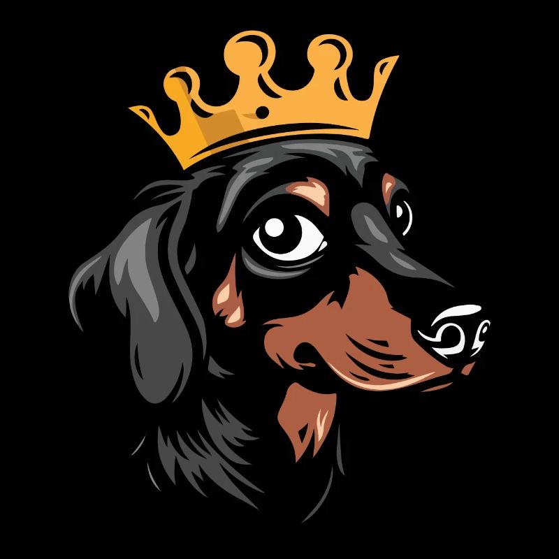 Dachshund Hund Dackel Krone