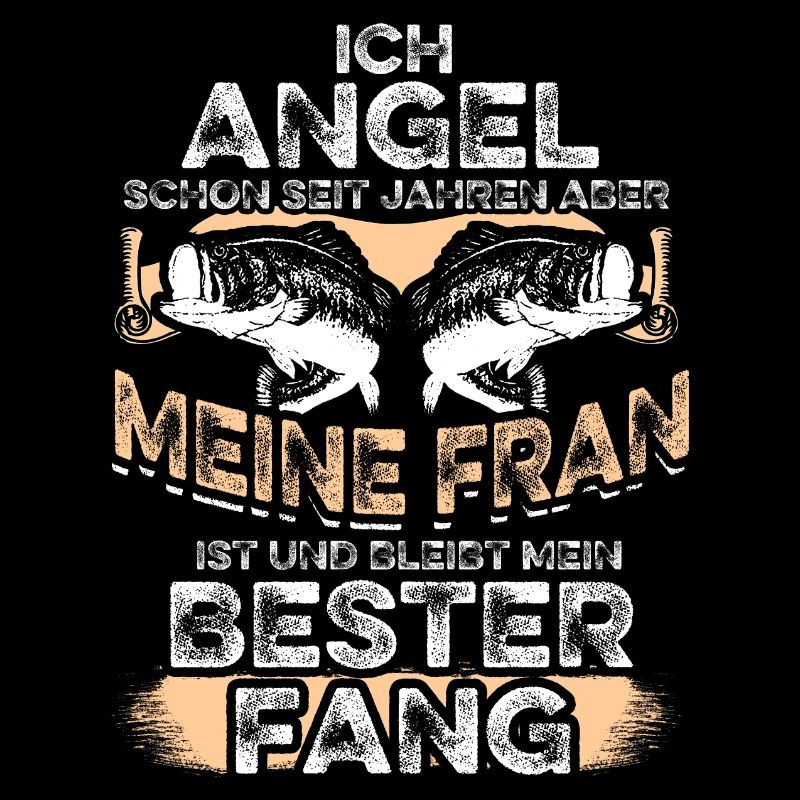 Angeln Angler Frau Ehemann Spruch