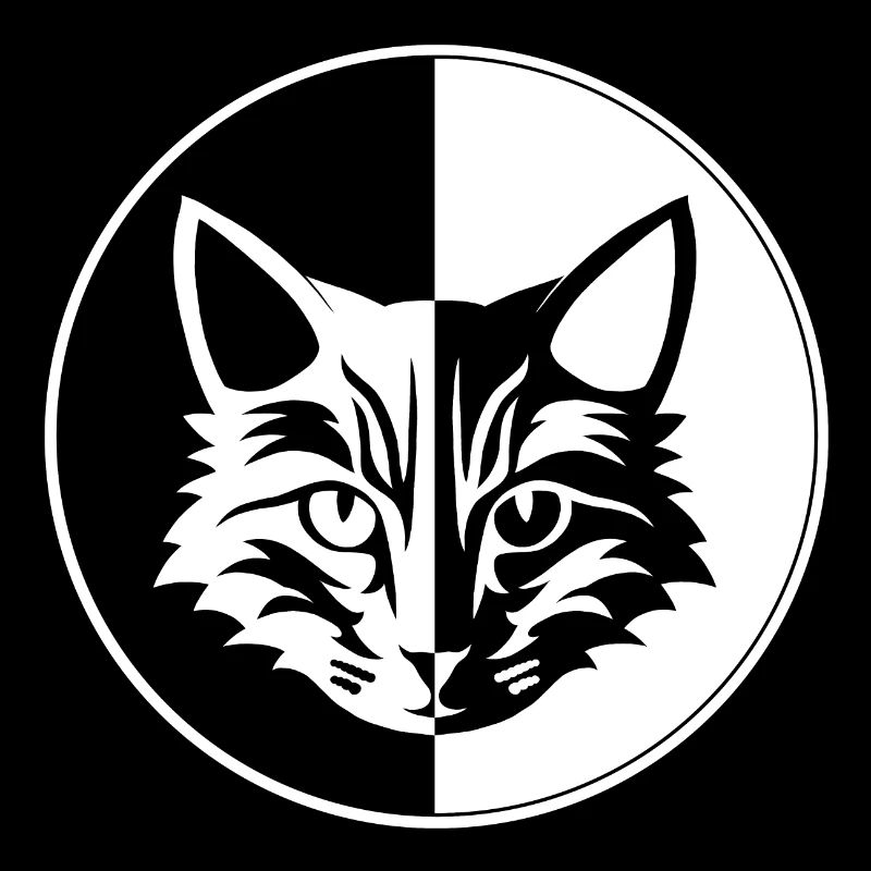 YinYang cat logo 1