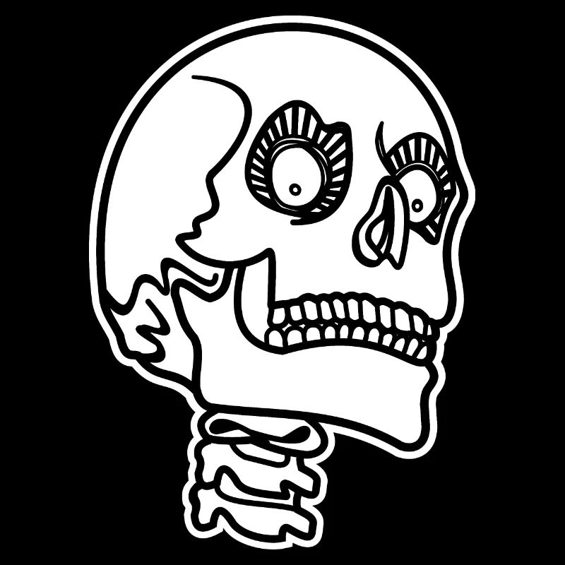 Creepy Skull Skull Skull Skeleton Halloween Skull
