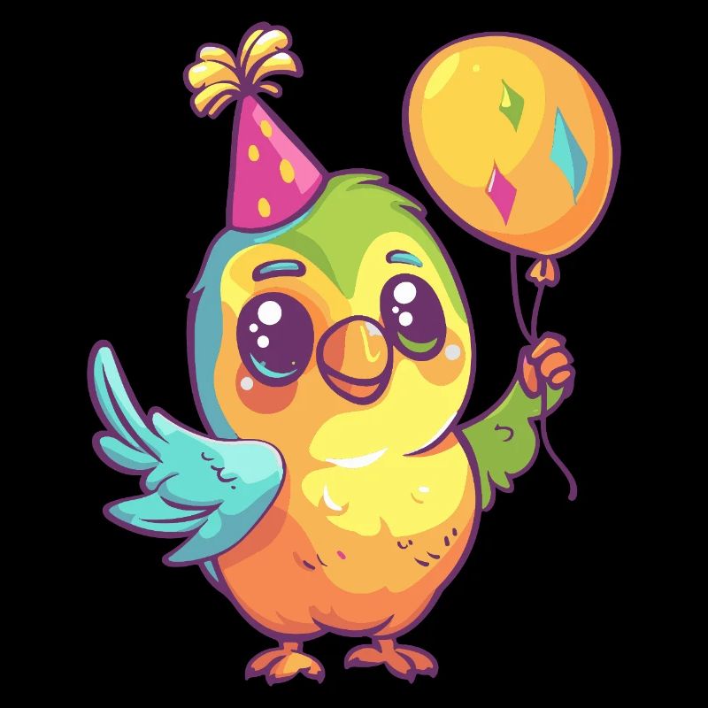 Perroquet anniversaire bébé