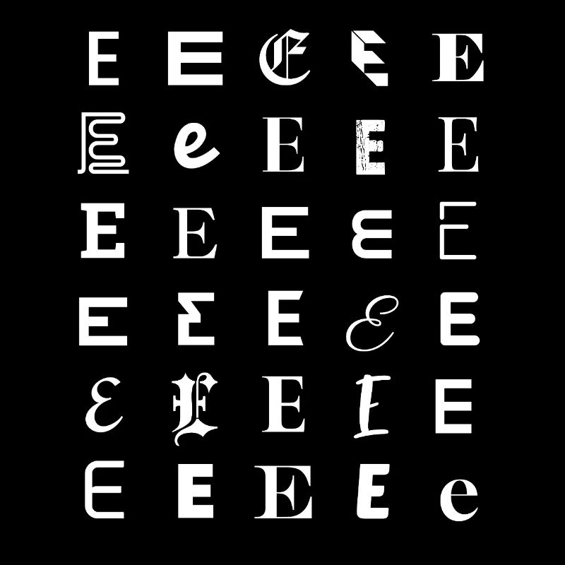 Verziertes E-Glyphen-Mosaik