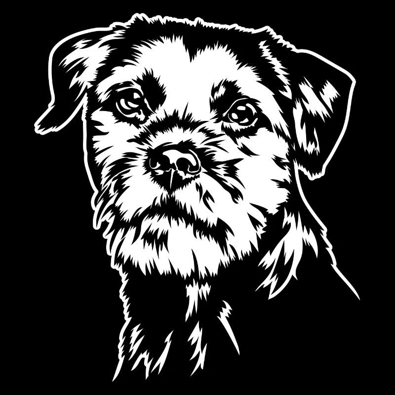 BORDER TERRIER Hundeportrait Hund Hunde Wilsigns